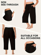 Colette Wide-Leg Capri Pants