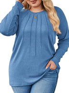 Elodie Pleated Raglan Pullover