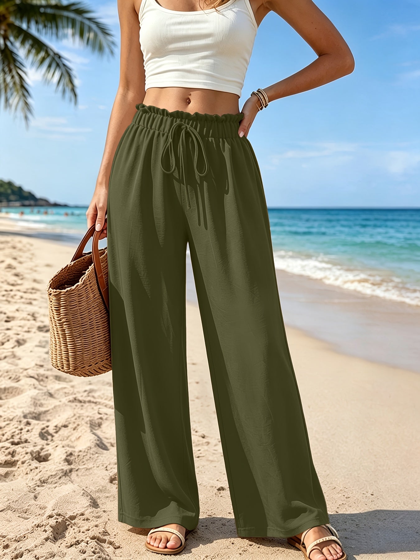 Celeste Women’s High-Waisted Wide-Leg Pants