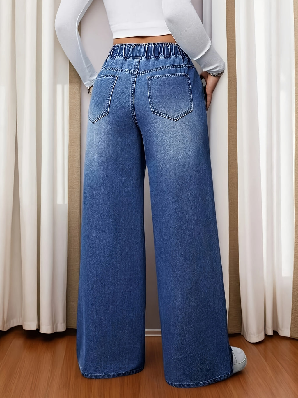 Camille Elastic-Waist Jeans