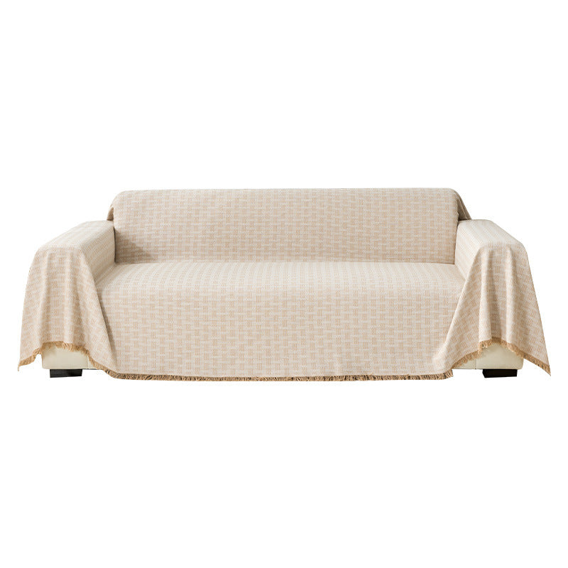 Cream Style Sofa Cover Cloth