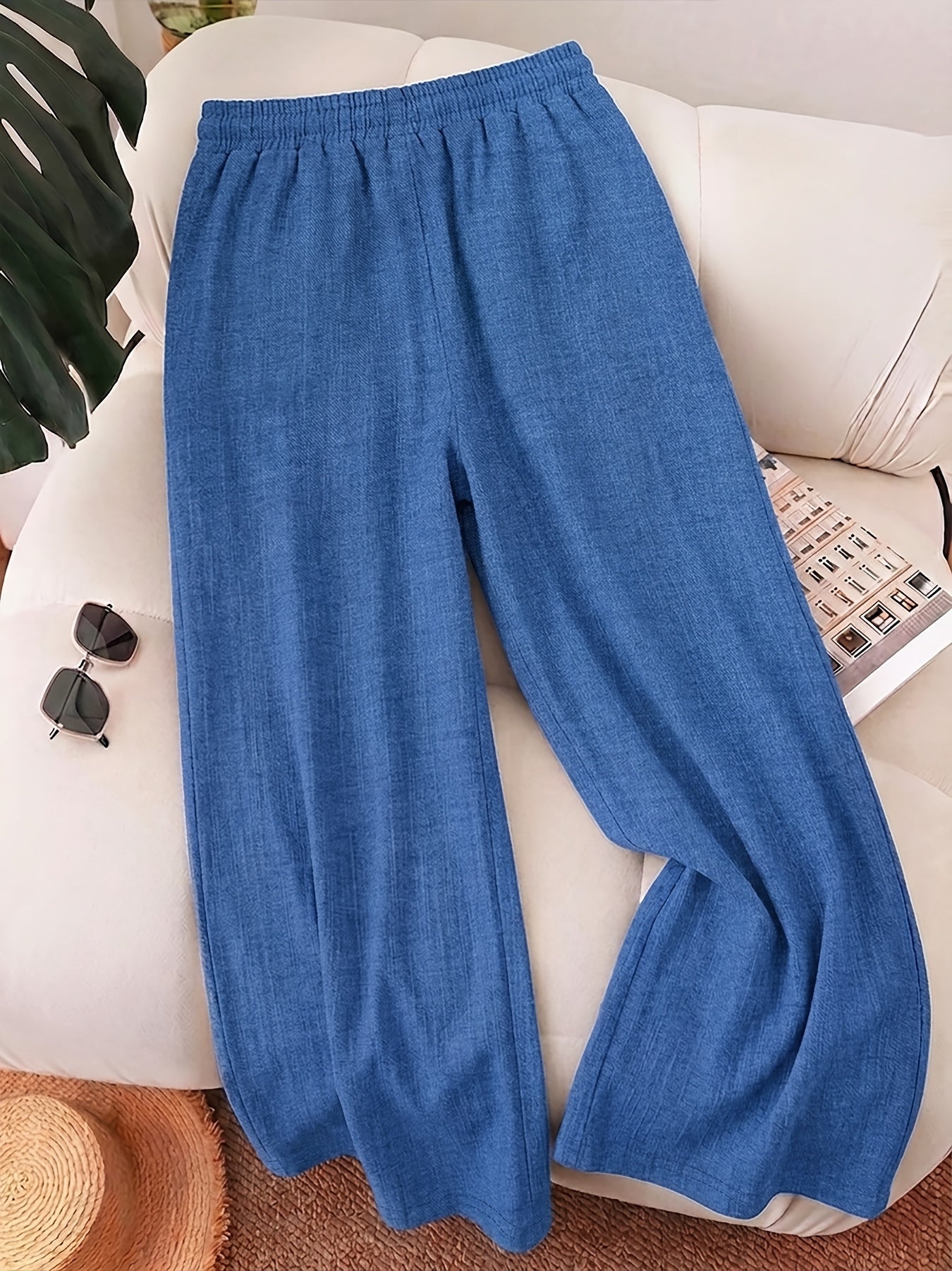 Marielle High-Waisted Wide-Leg Trousers