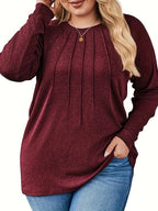 Elodie Pleated Raglan Pullover
