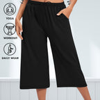 Colette Wide-Leg Capri Pants
