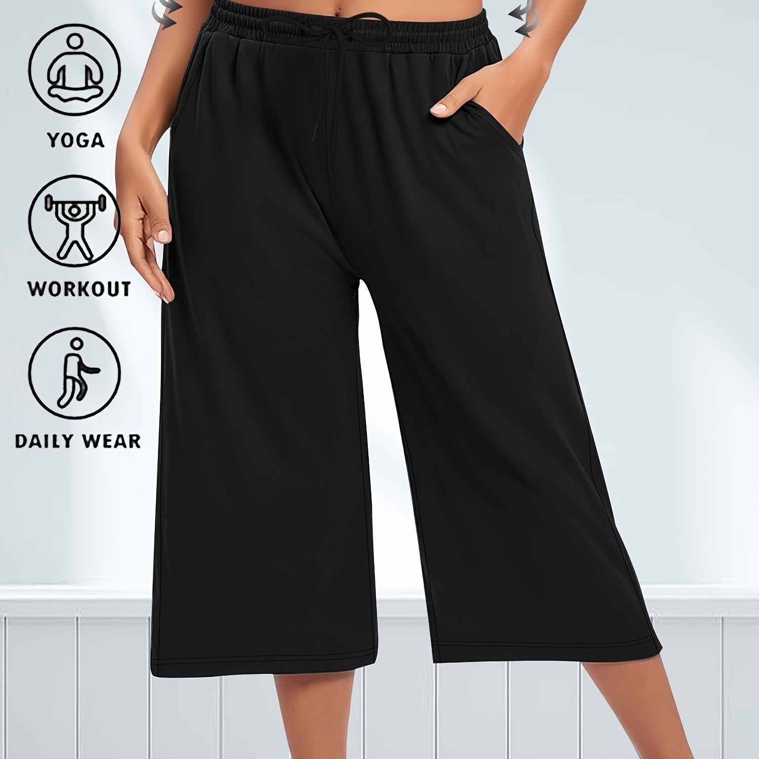Colette Wide-Leg Capri Pants