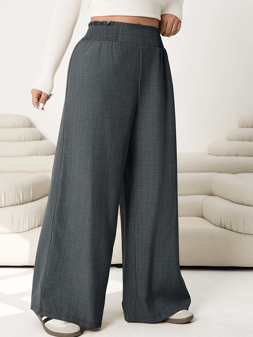 Juliette Pleated Straight-Leg Trousers