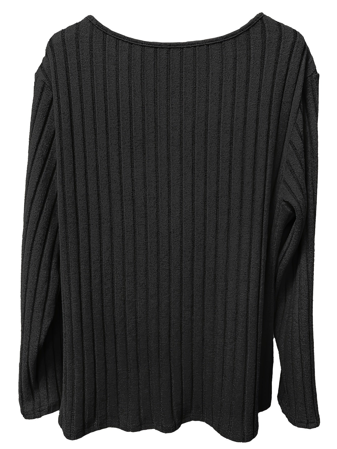 Madeleine Ribbed V-Neck Pullover