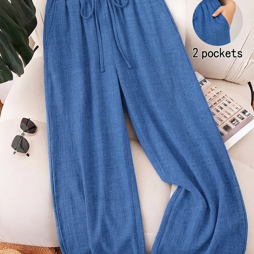 Marielle High-Waisted Wide-Leg Trousers