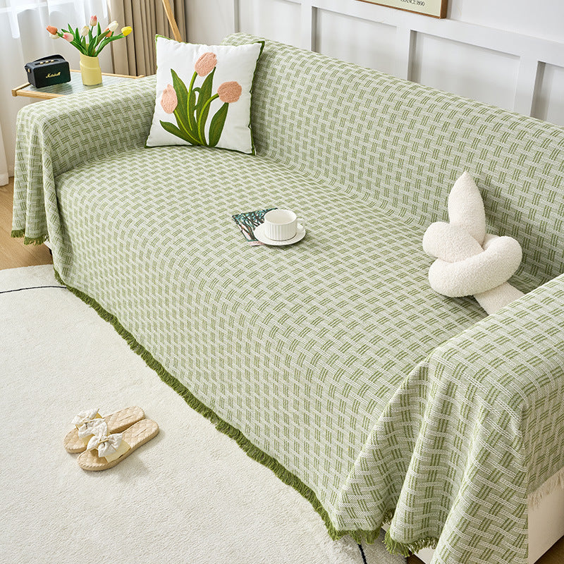 Cream Style Sofa Cover Cloth