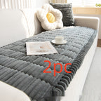 Corduroy Striped Houndstooth Sofa Cover