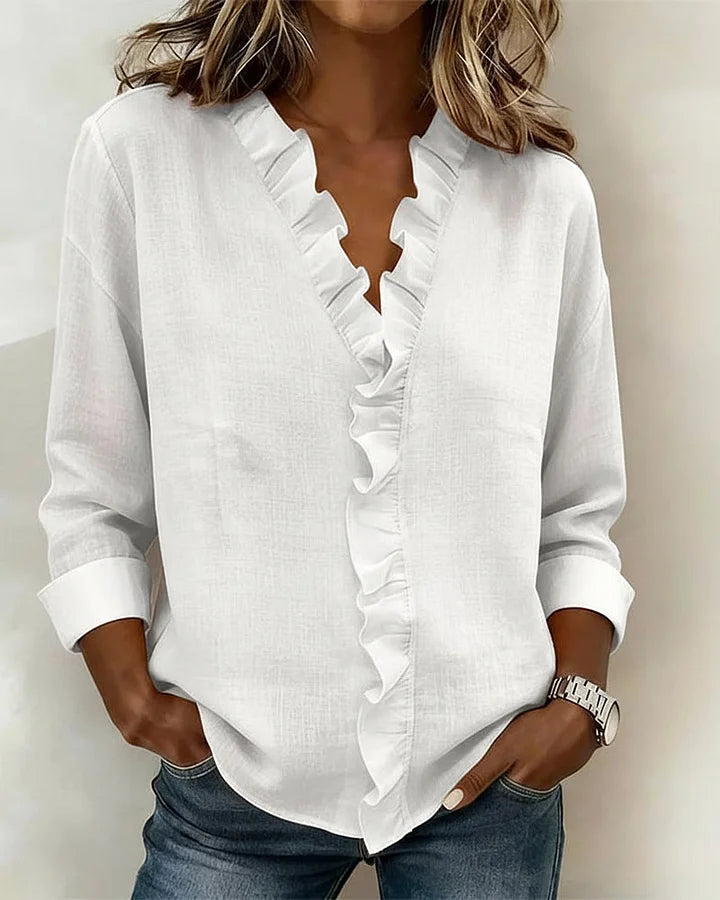 Susan | Blouse with Ruffles