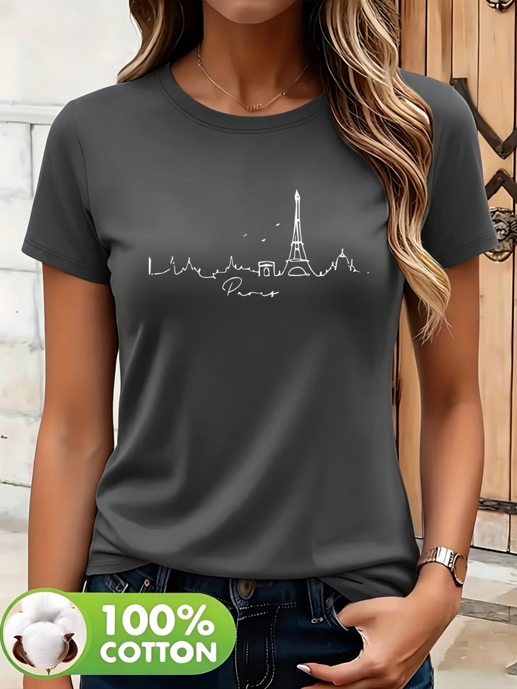 Margot Paris Graphic Cotton T-Shirt