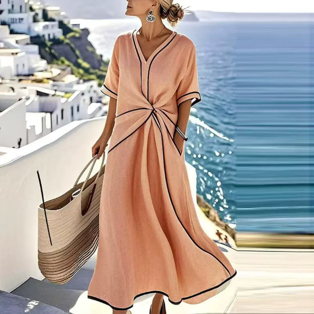 Aveline Draped Midi | Dress