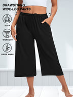 Colette Wide-Leg Capri Pants