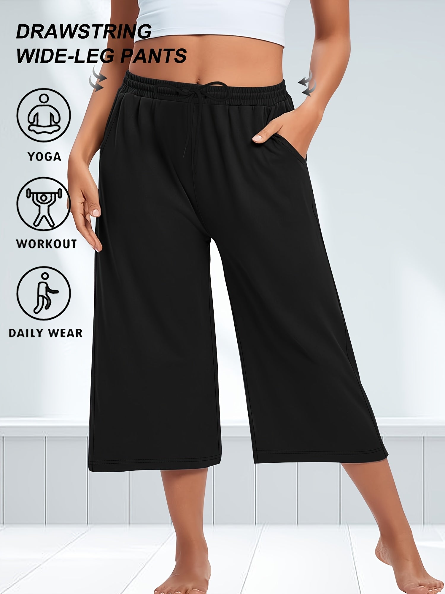 Colette Wide-Leg Capri Pants