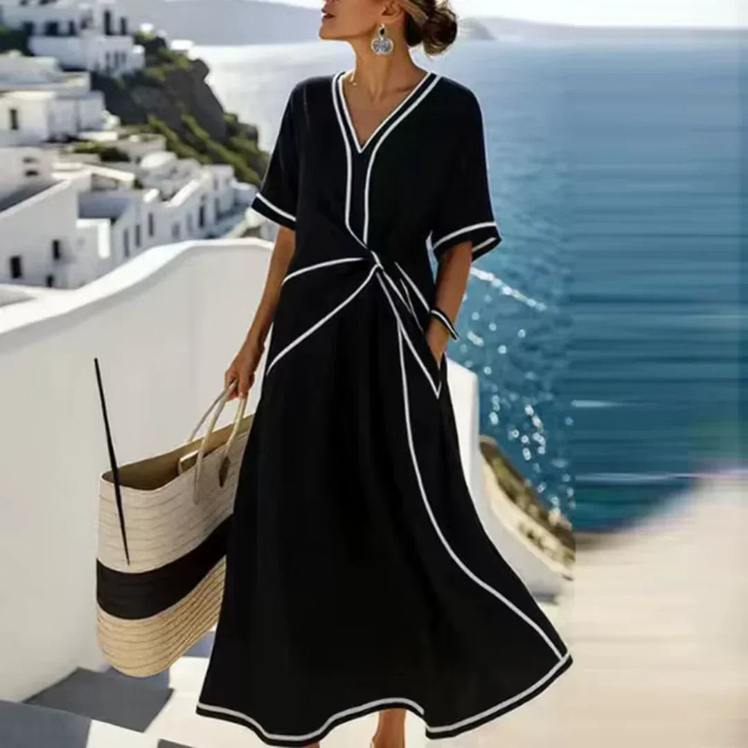Aveline Draped Midi | Dress