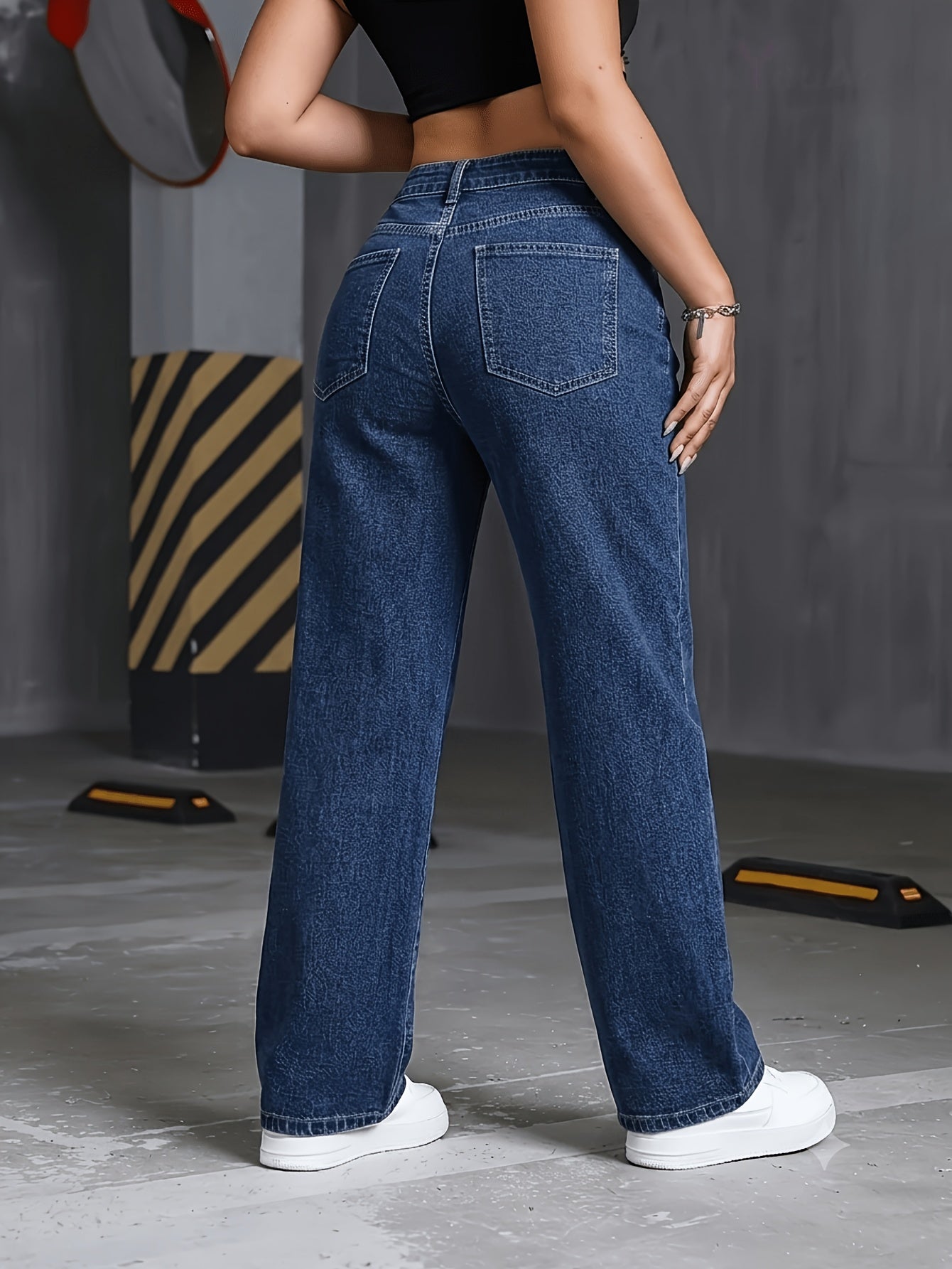 Valentina High-Waisted Wide-Leg Jeans