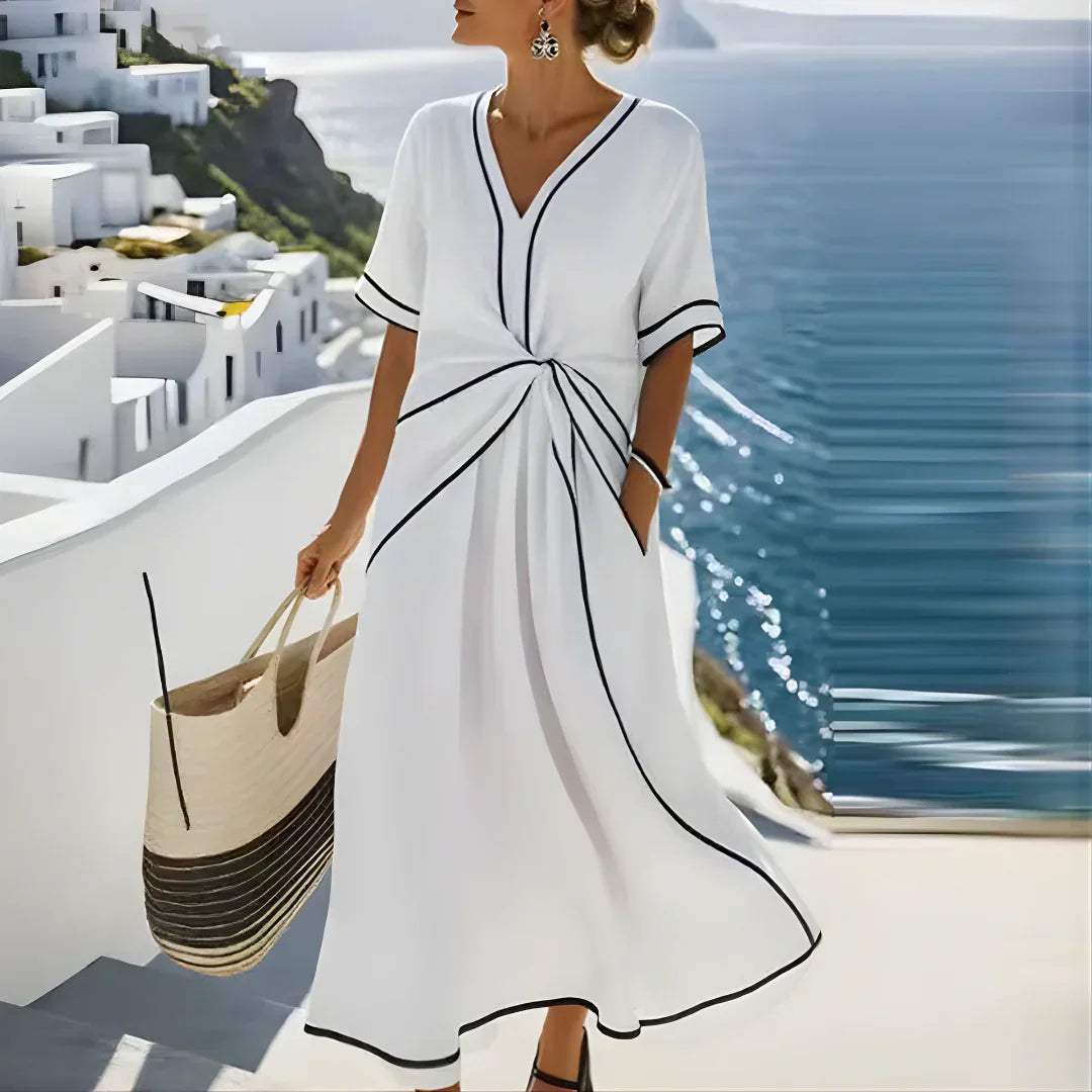 Aveline Draped Midi | Dress
