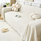 Cream Style Sofa Cover Cloth