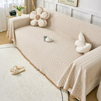 Cream Style Sofa Cover Cloth