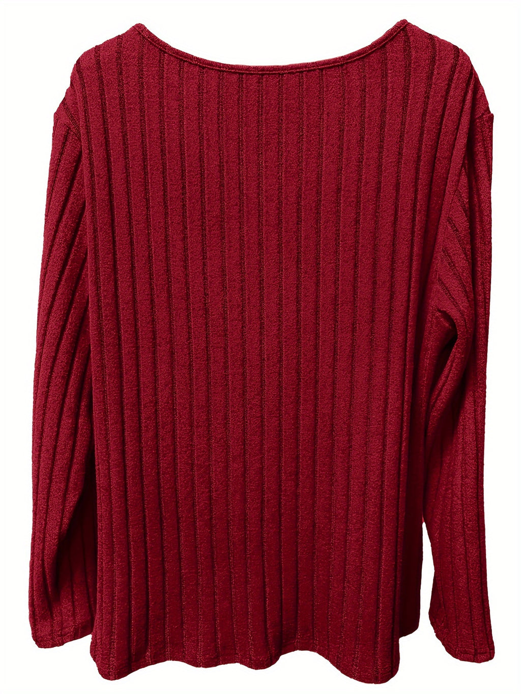 Madeleine Ribbed V-Neck Pullover