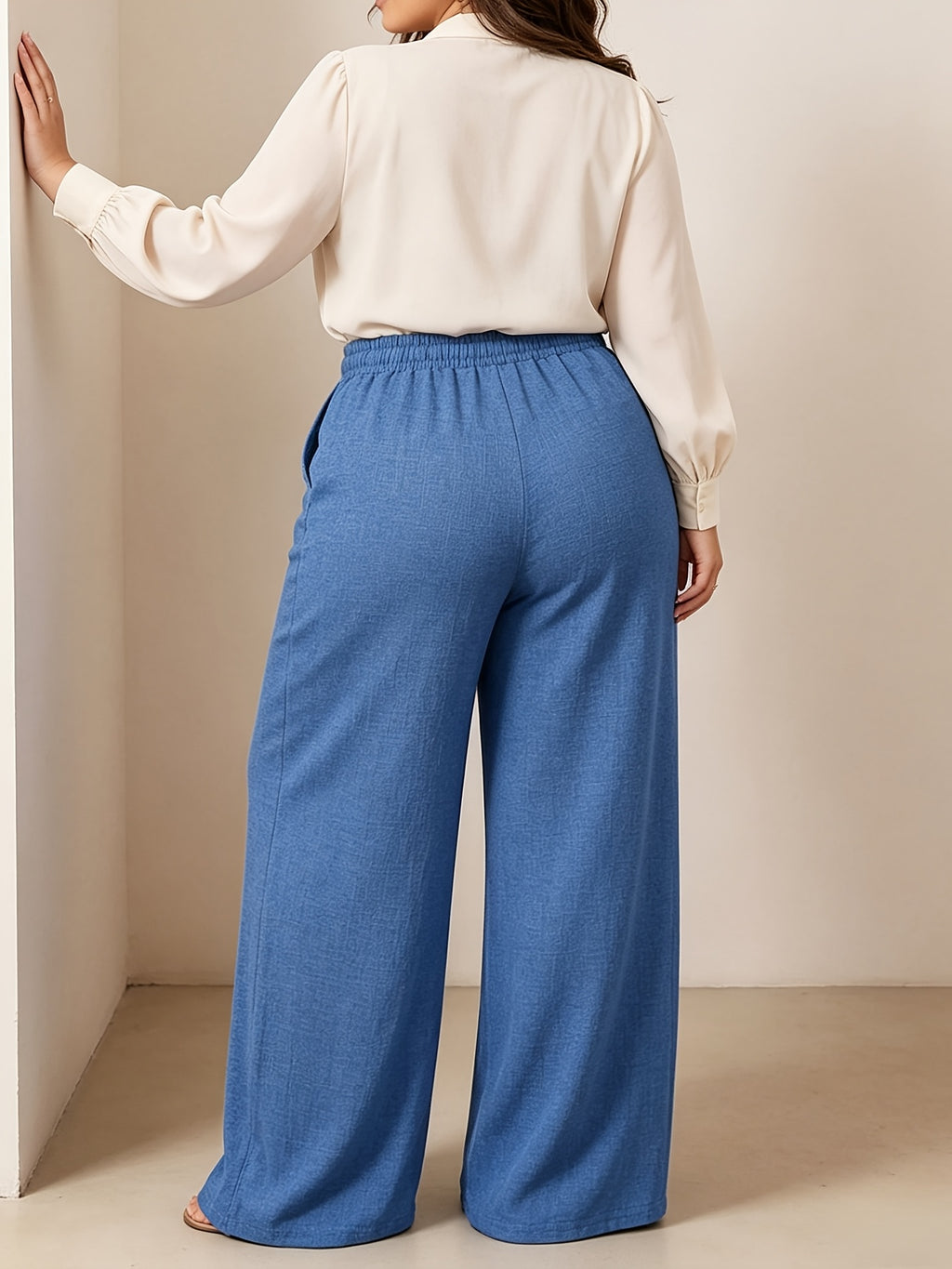 Marielle High-Waisted Wide-Leg Trousers