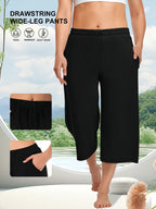 Colette Wide-Leg Capri Pants