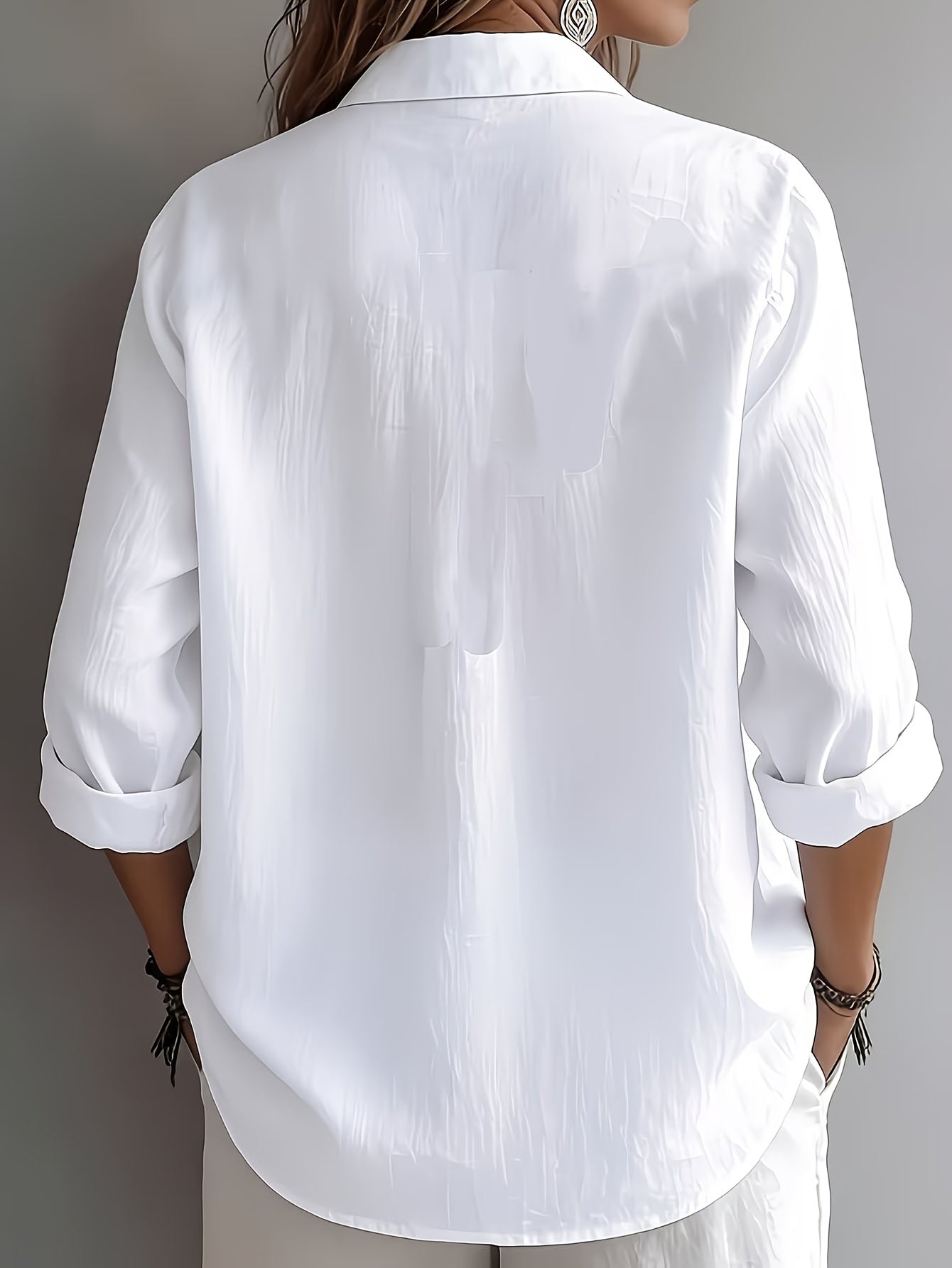 Aurelia V-Neck Textured Shirt