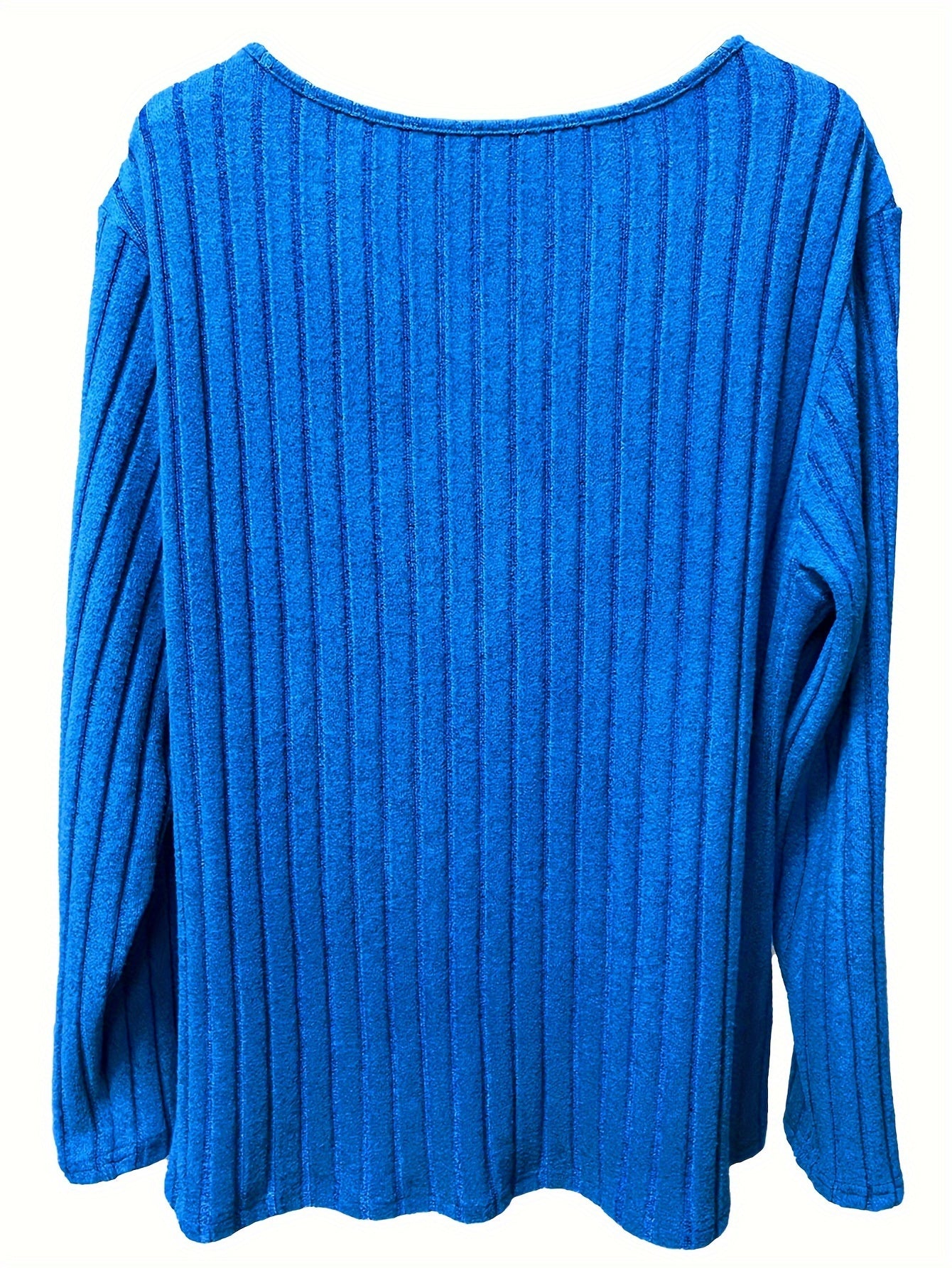 Madeleine Ribbed V-Neck Pullover