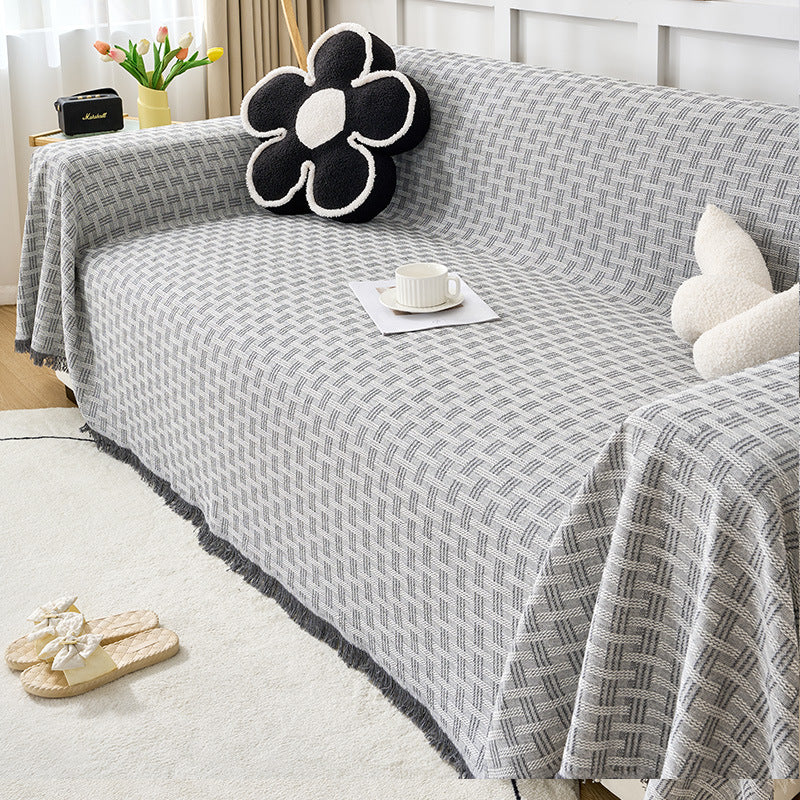 Cream Style Sofa Cover Cloth
