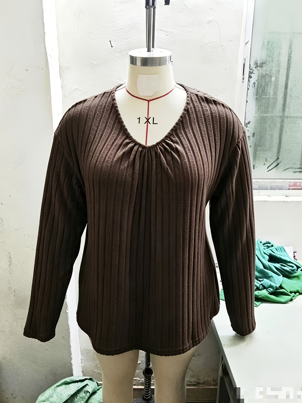 Celestine Ruched V-Neck Top