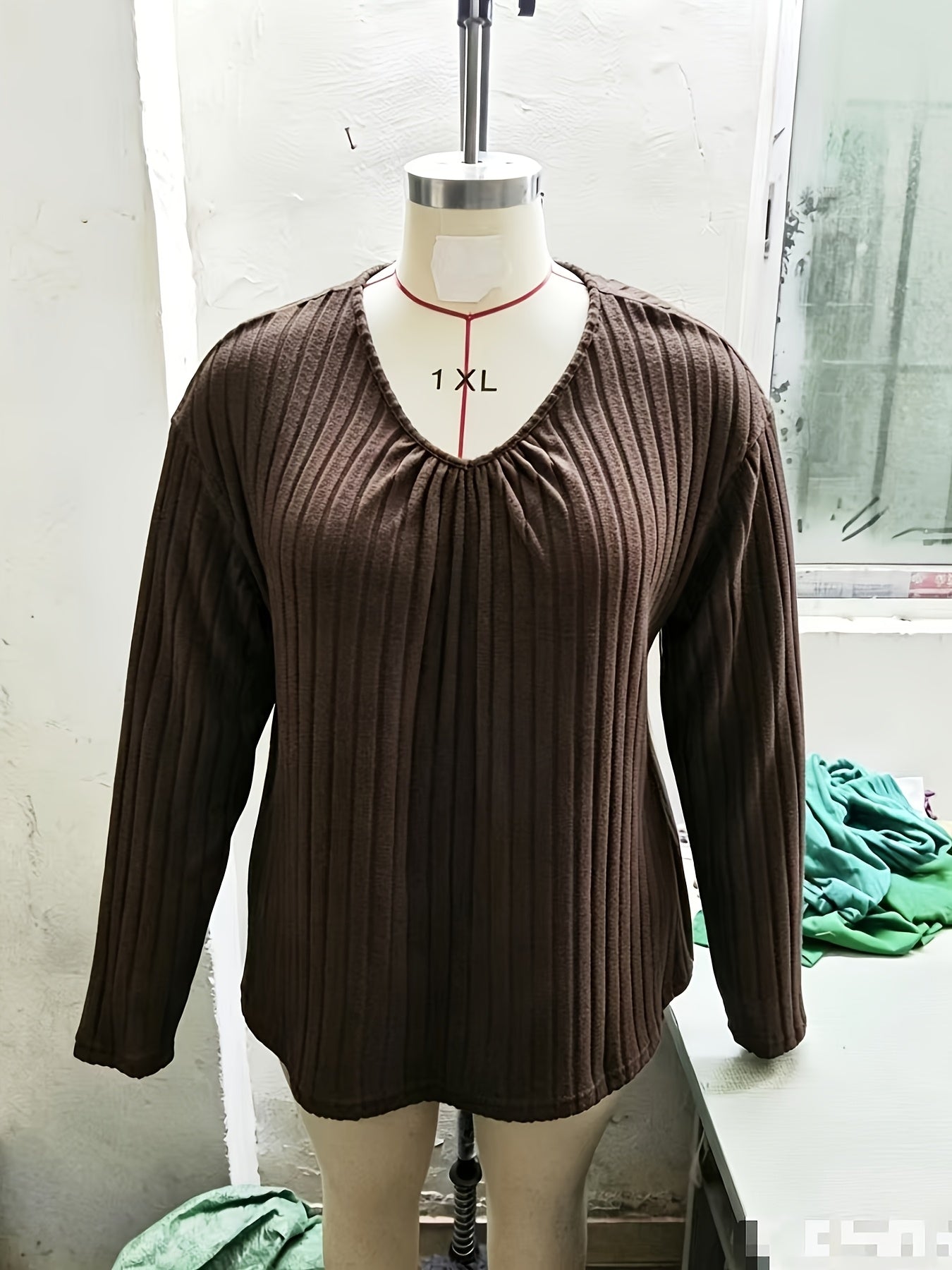 Celestine Ruched V-Neck Top