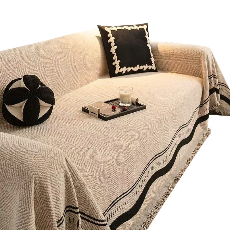Evening Coffee Chenille Sofa Throw