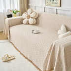 Cream Style Sofa Cover Cloth
