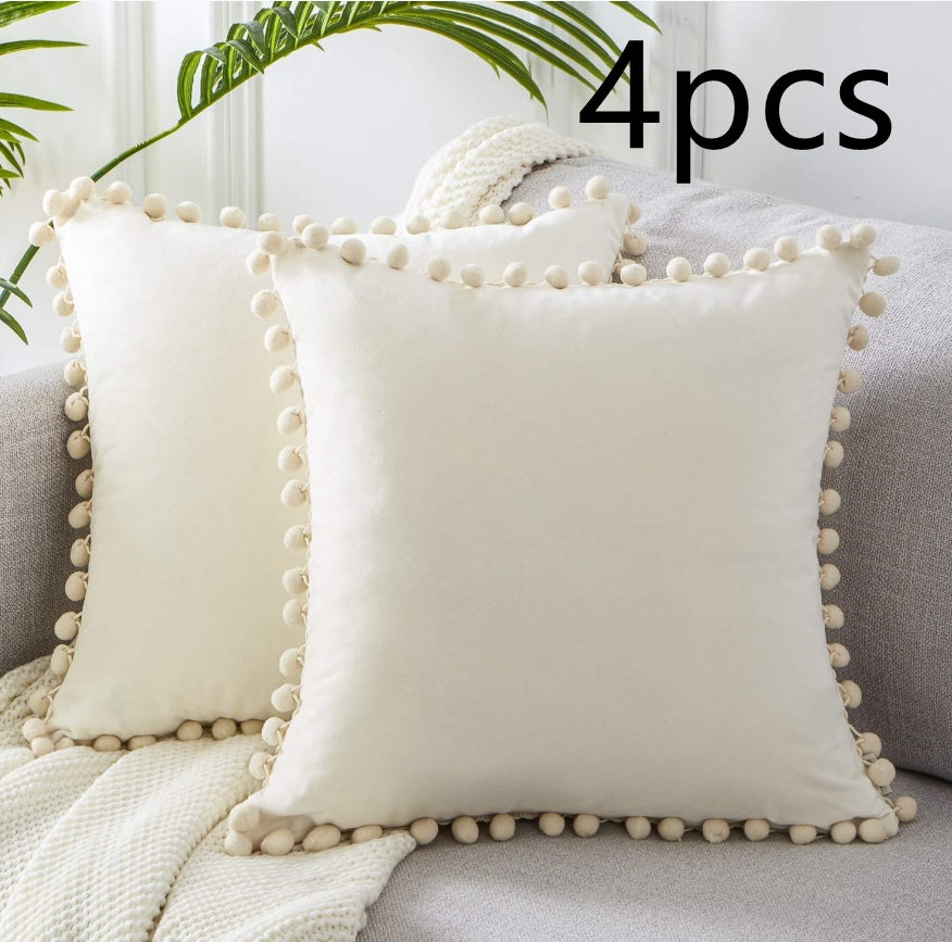 Plush Nordic Cushion Cover