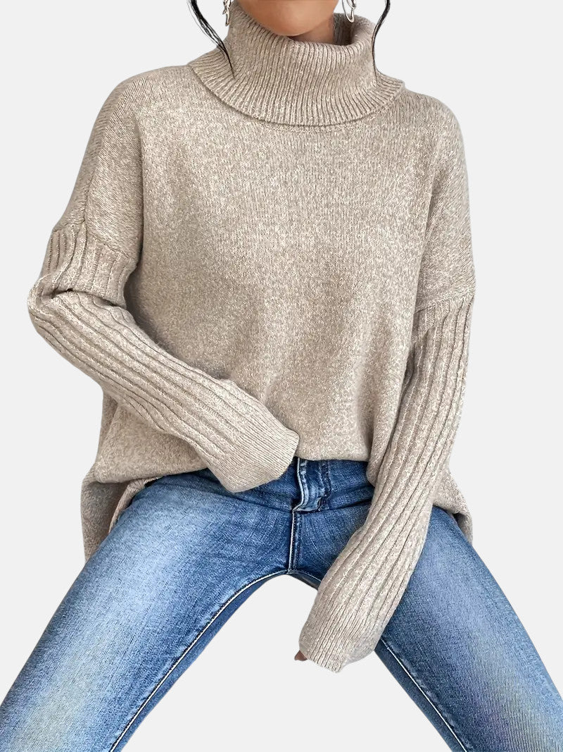 Brigitte | Long Turtle Neck Jumper