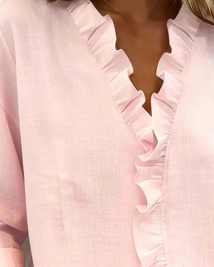 Susan | Blouse with Ruffles