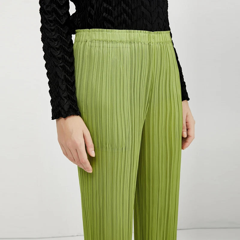 Miyake Loose Straight Pleated | Pants