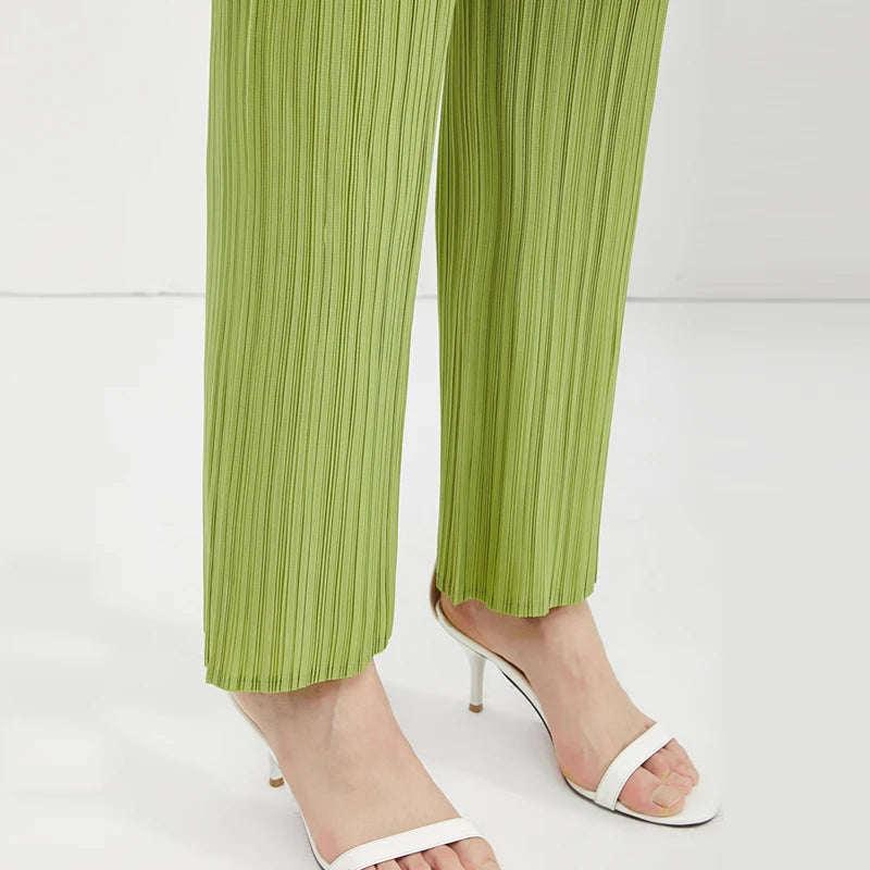 Miyake Loose Straight Pleated | Pants