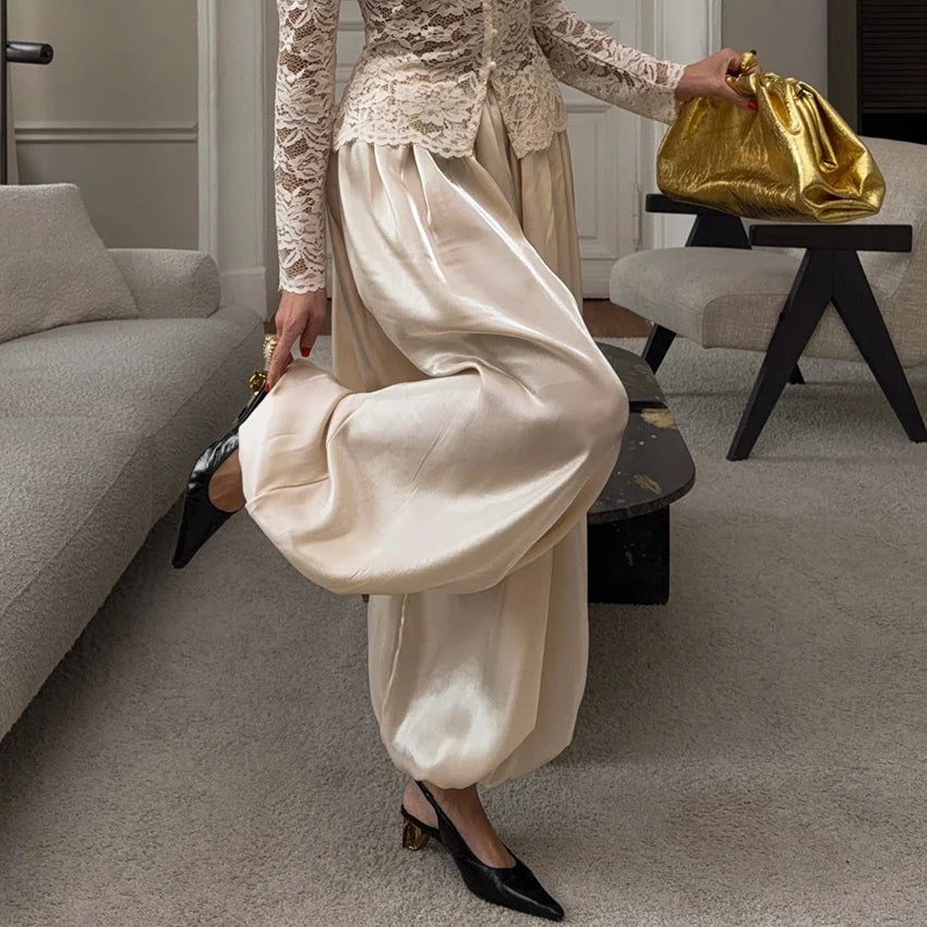 Linad Bloomers | Pleated Trousers