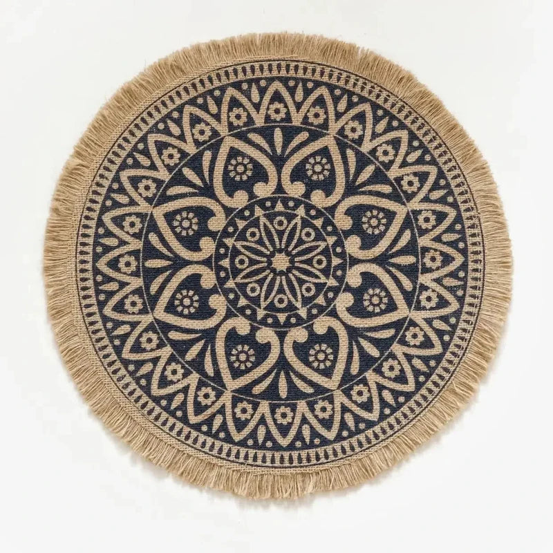 Boho Jute Fringe Placemat