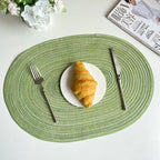 Natural Braided Oval Placemats