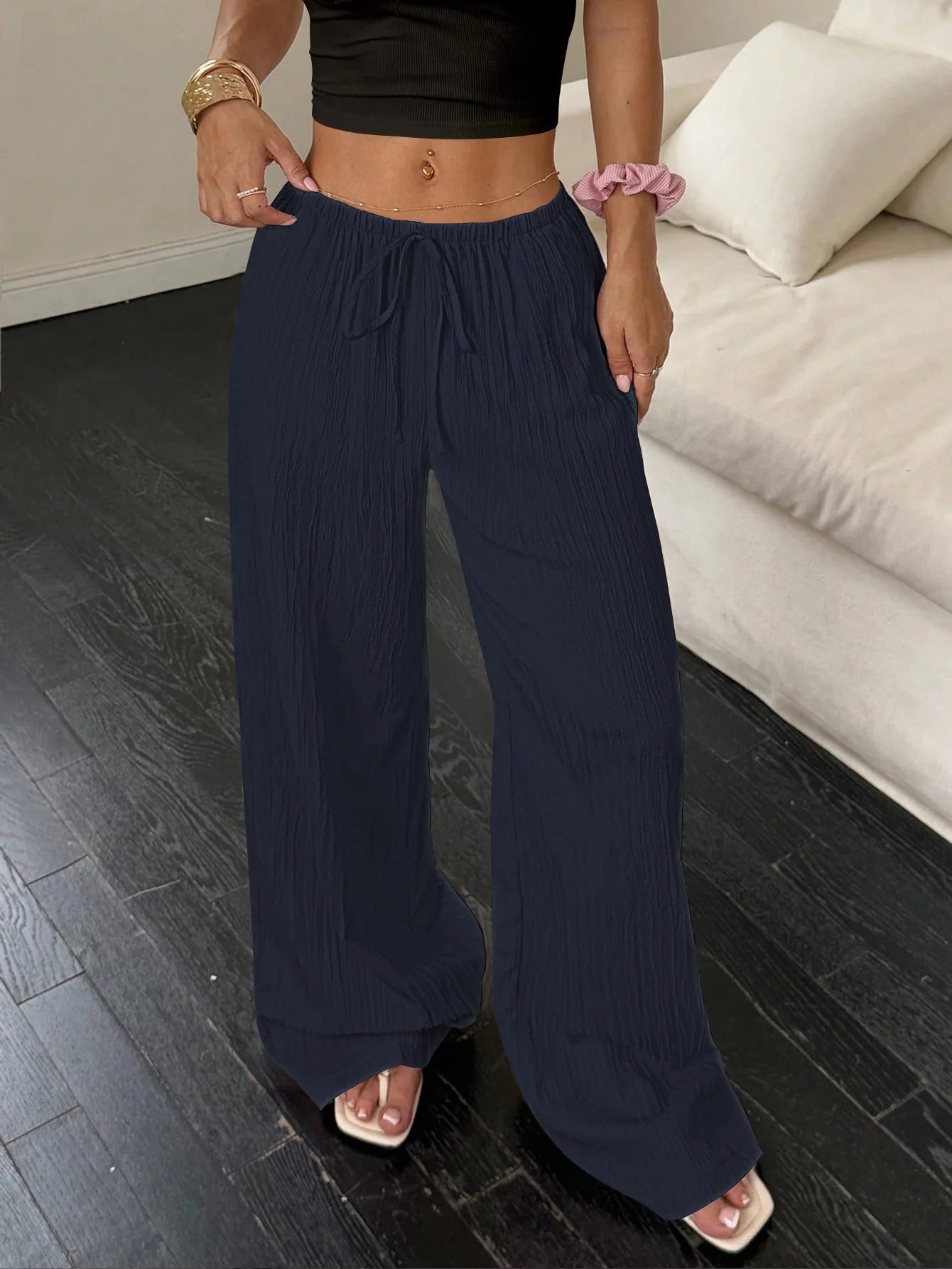 Bohemian | Pleated Wide-Leg Pants