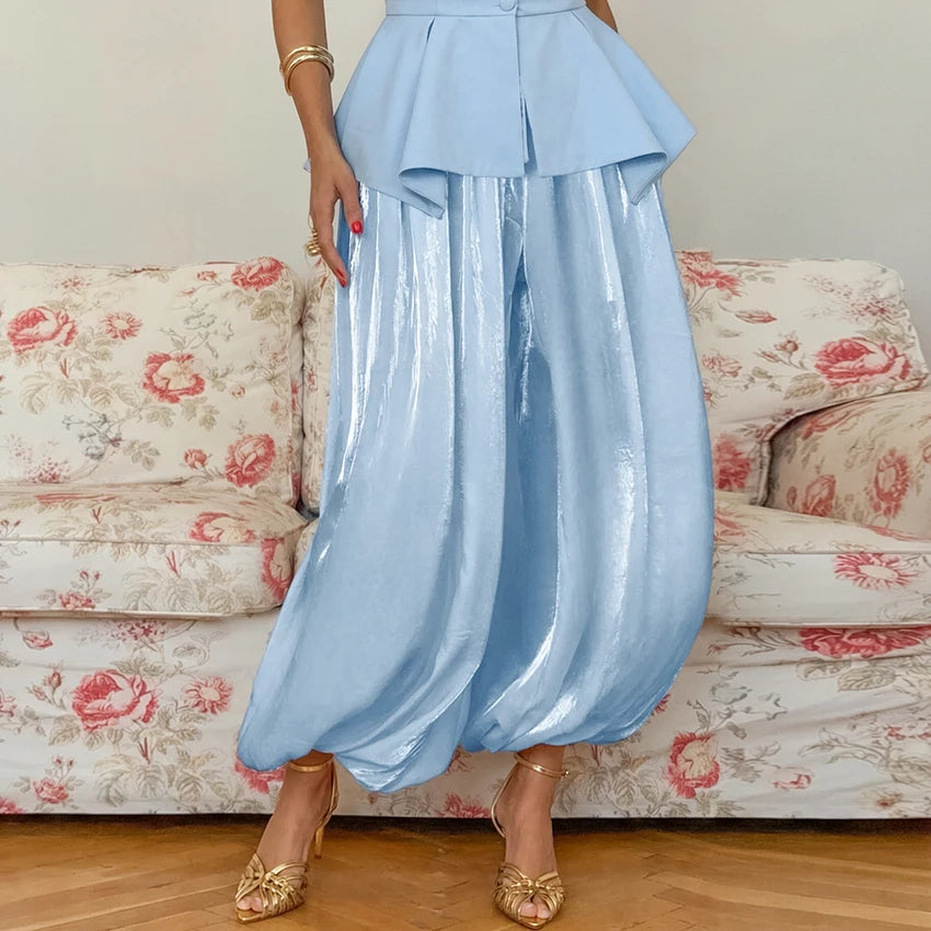 Linad Bloomers | Pleated Trousers