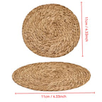 Hand-Woven Rustic Placemats – 7-Piece Set