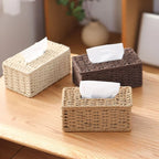 Florence Woven Rattan-Style Tissue Box