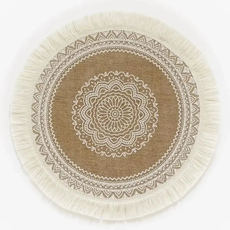 Boho Jute Fringe Placemat
