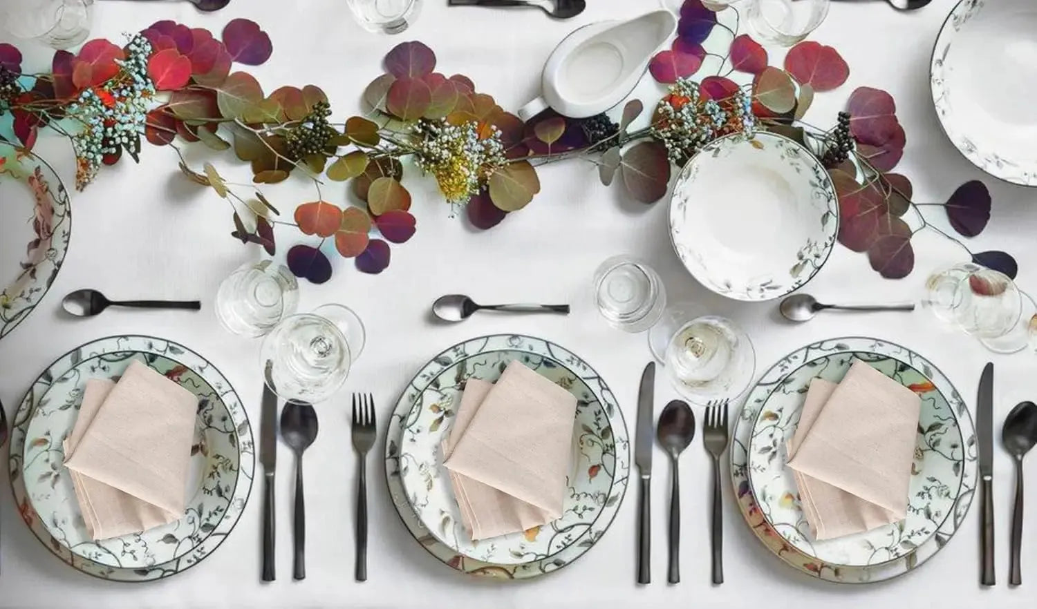 Linen Dinner Napkins – 12 Piece Set
