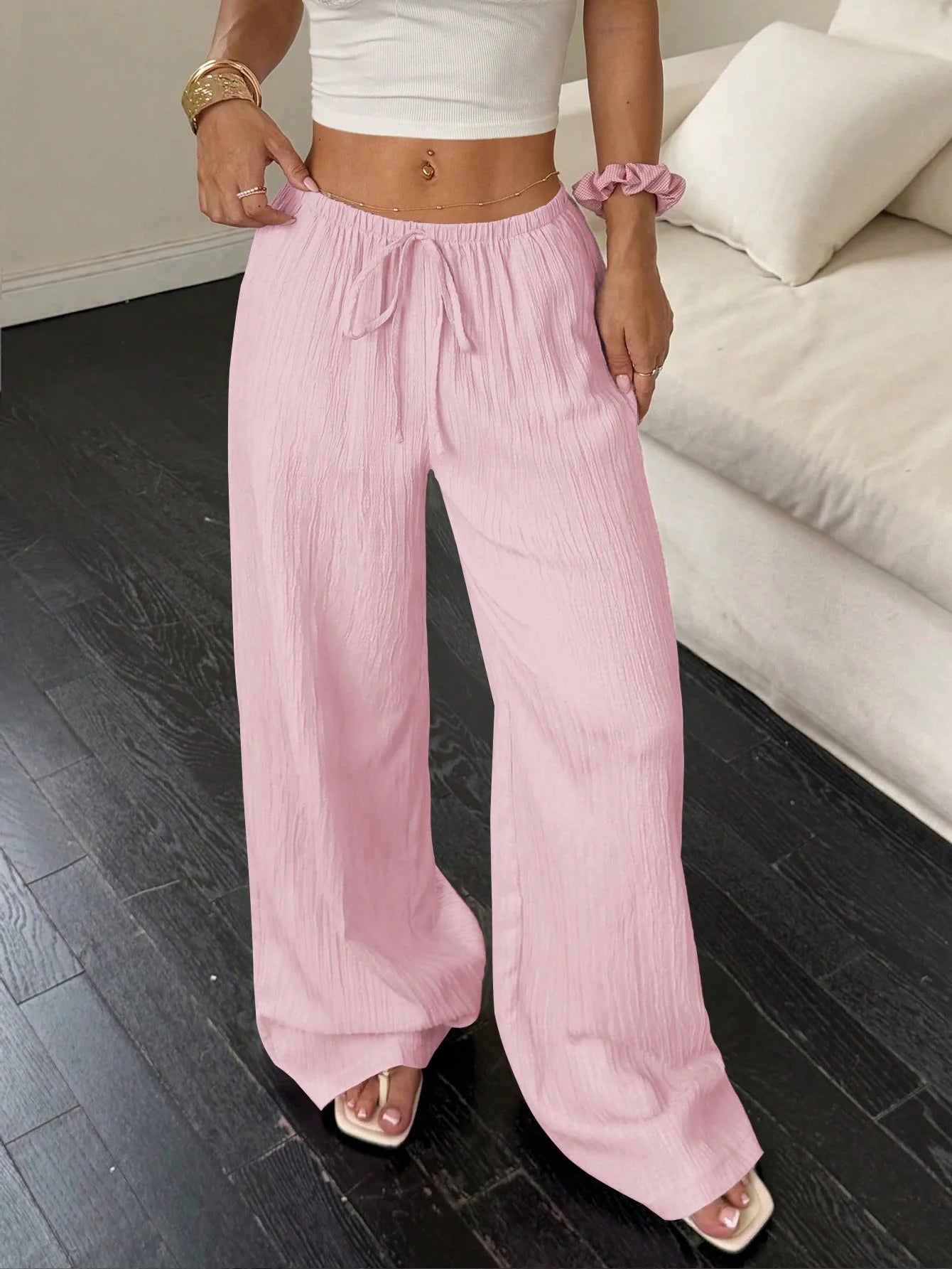 Bohemian | Pleated Wide-Leg Pants