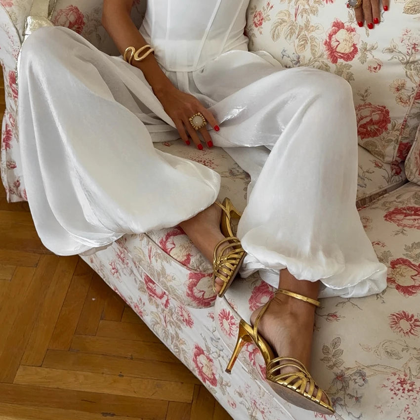 Linad Bloomers | Pleated Trousers